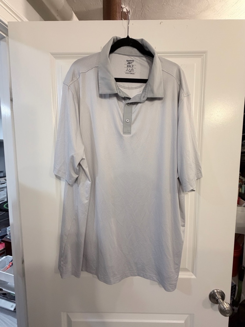 Reebok Men’s Light Gray Polo Shirt
